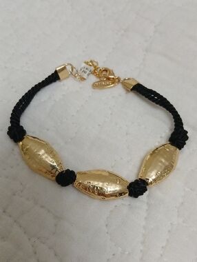 Anthropologie Western Beaded Cord Bracelet